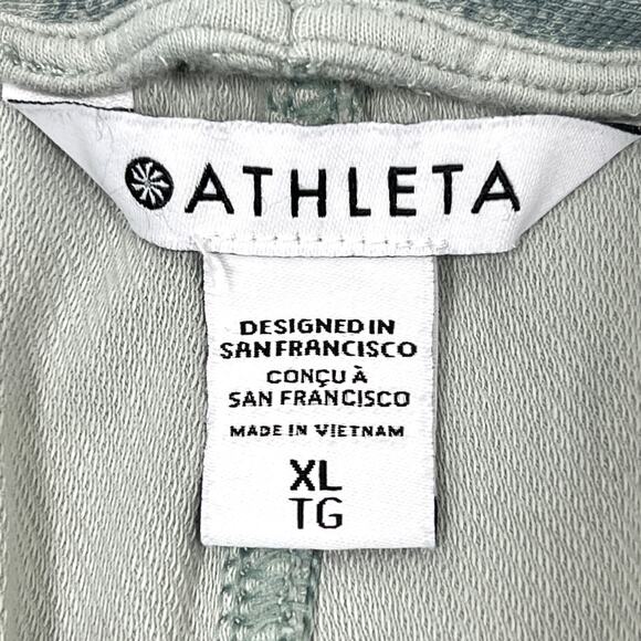 Athleta Farallon Jogger Pants Women's XL Fog Gray Green Camo Athletic Running - Picture 3 of 13